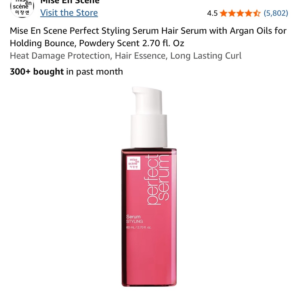 Mise En Scene Perfect Styling Hair Serum